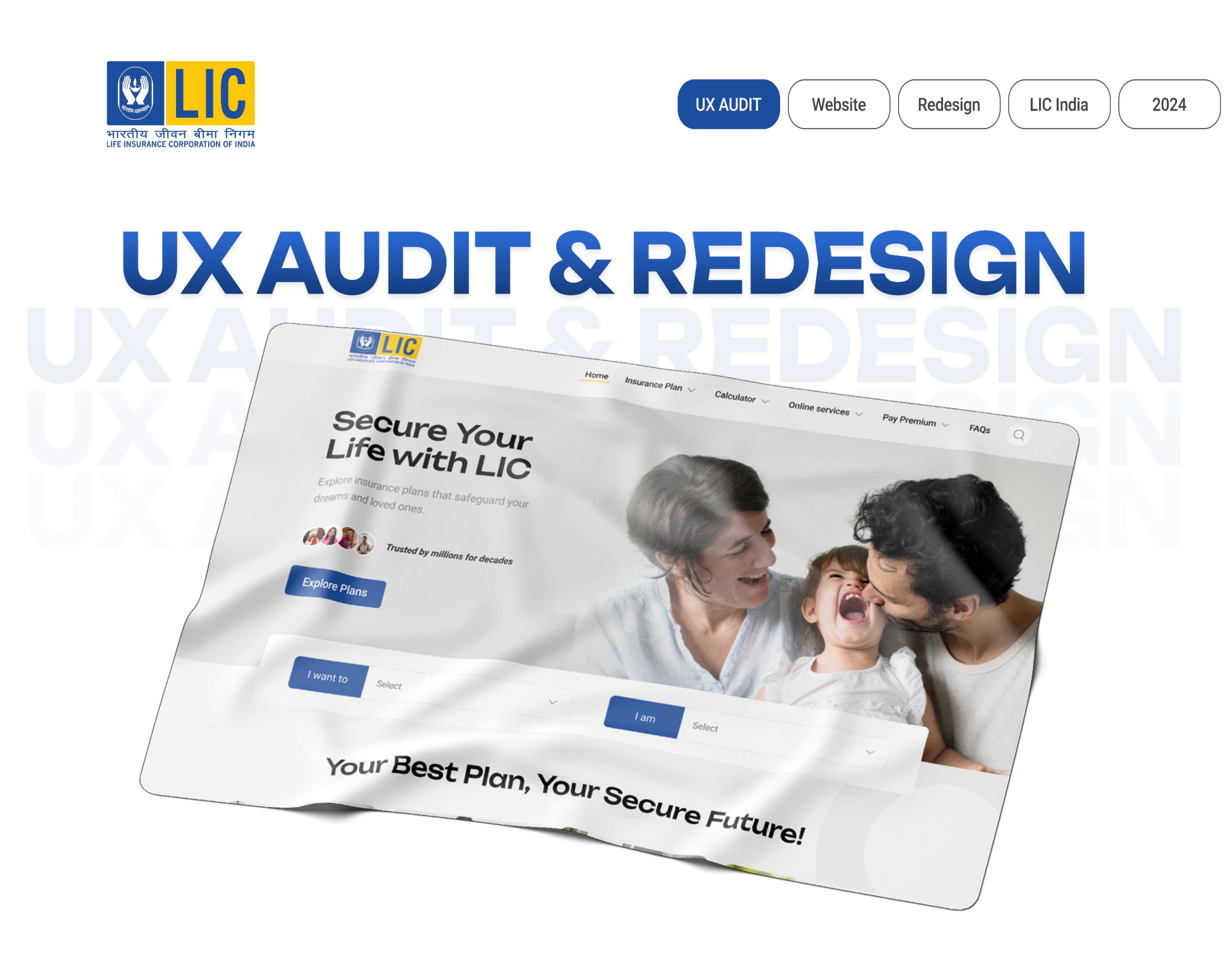 LIC Website Redesign cover
